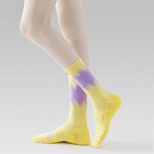 Bala socks Middle Tube Spring and Summer New Breathable Versatile Towel Bottom Casual Sports Socks