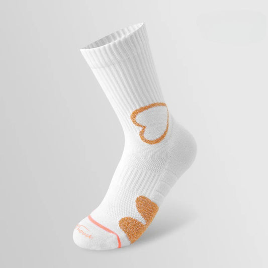 Bala socks Women's Medium Tube Spring and Summer Solid Color Running Socks Towel Bottom Professional Sports Socks