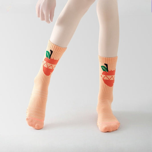 Bala socks women's medium tube spring and summer new skateboard socks towel bottom breathable sports socks