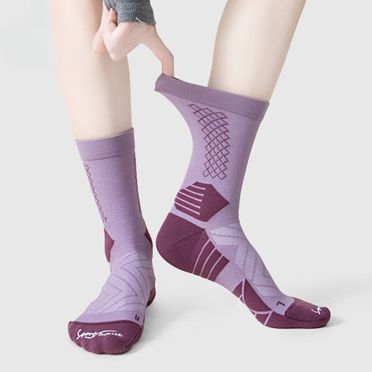 Bala socks women's medium tube light and breathable hiking socks towel bottom quick-drying sports socks